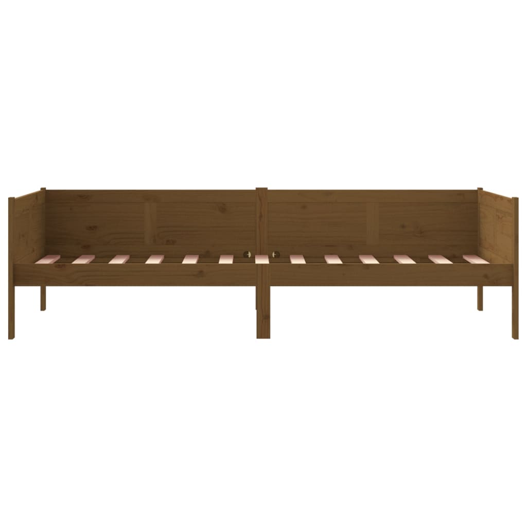 Daybed Honey Brown Solid Pine Wood 80x200 cm