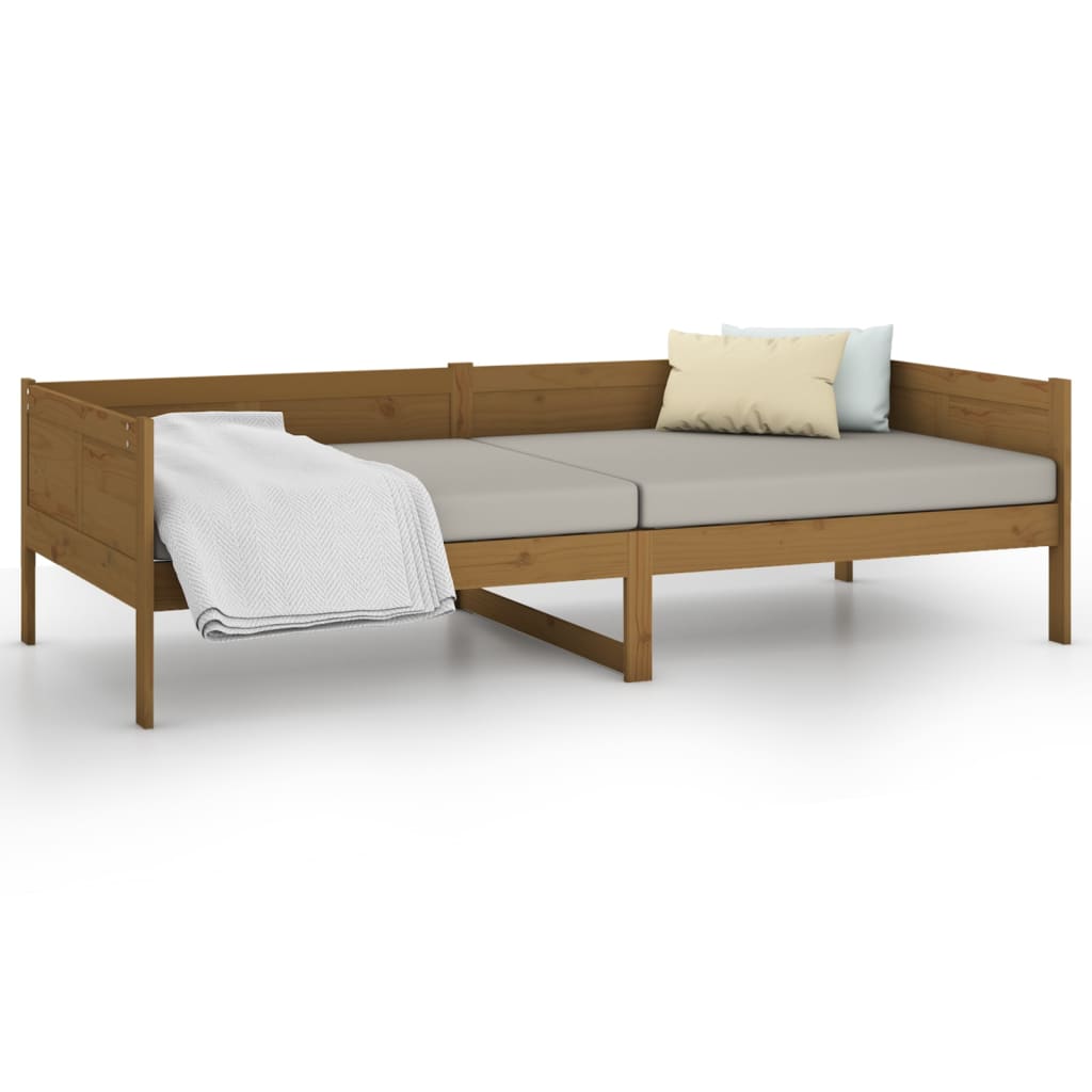 Daybed Honey Brown Solid Pine Wood 80x200 cm