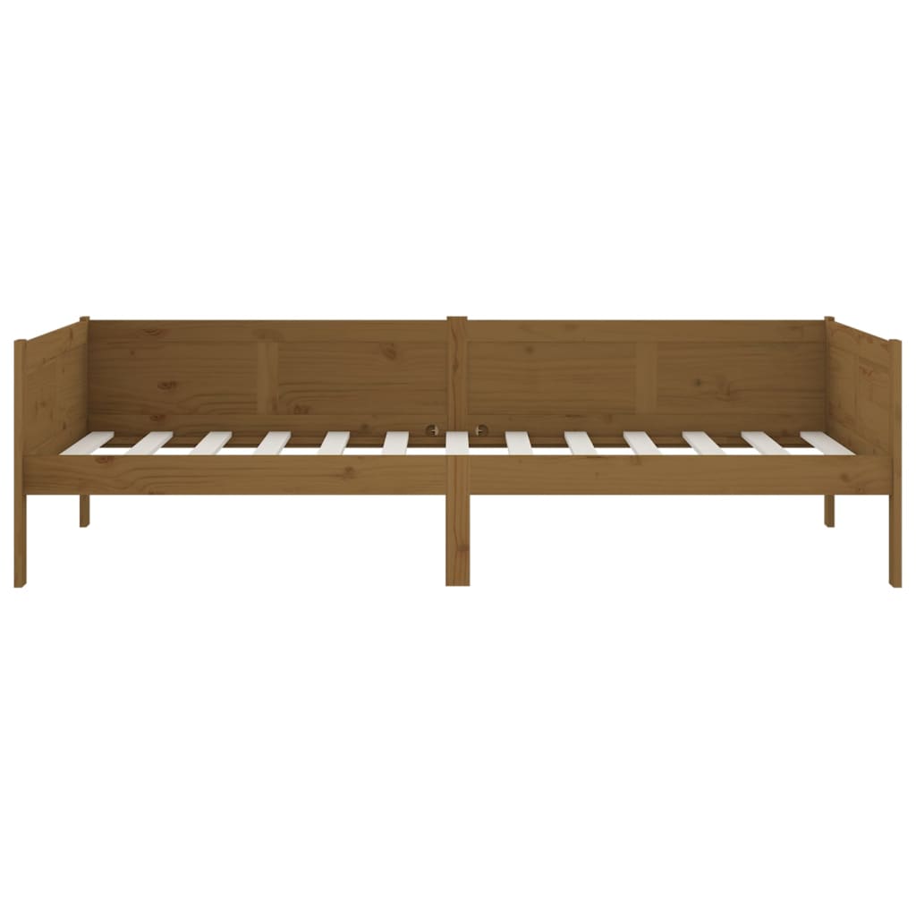 Daybed Honey Brown Solid Pine Wood 90x190 cm