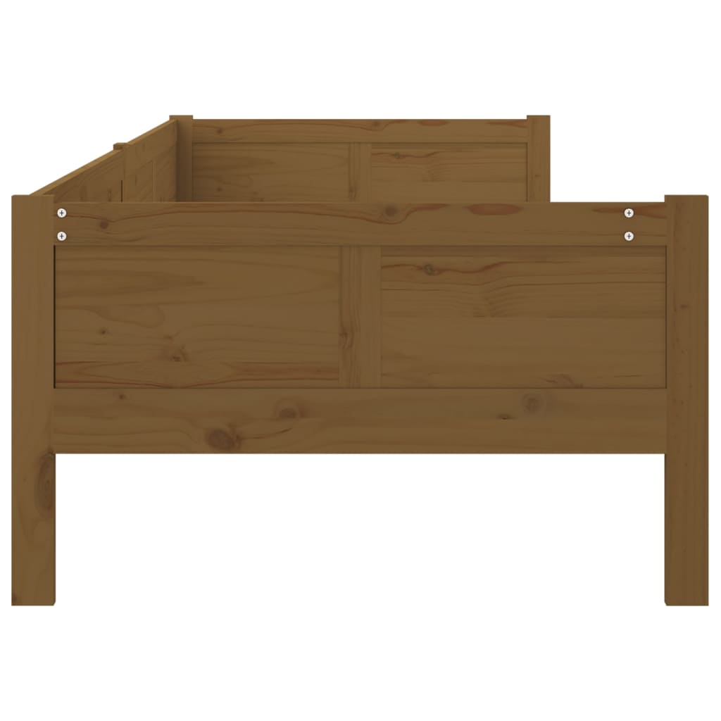 Daybed Honey Brown Solid Pine Wood 90x190 cm