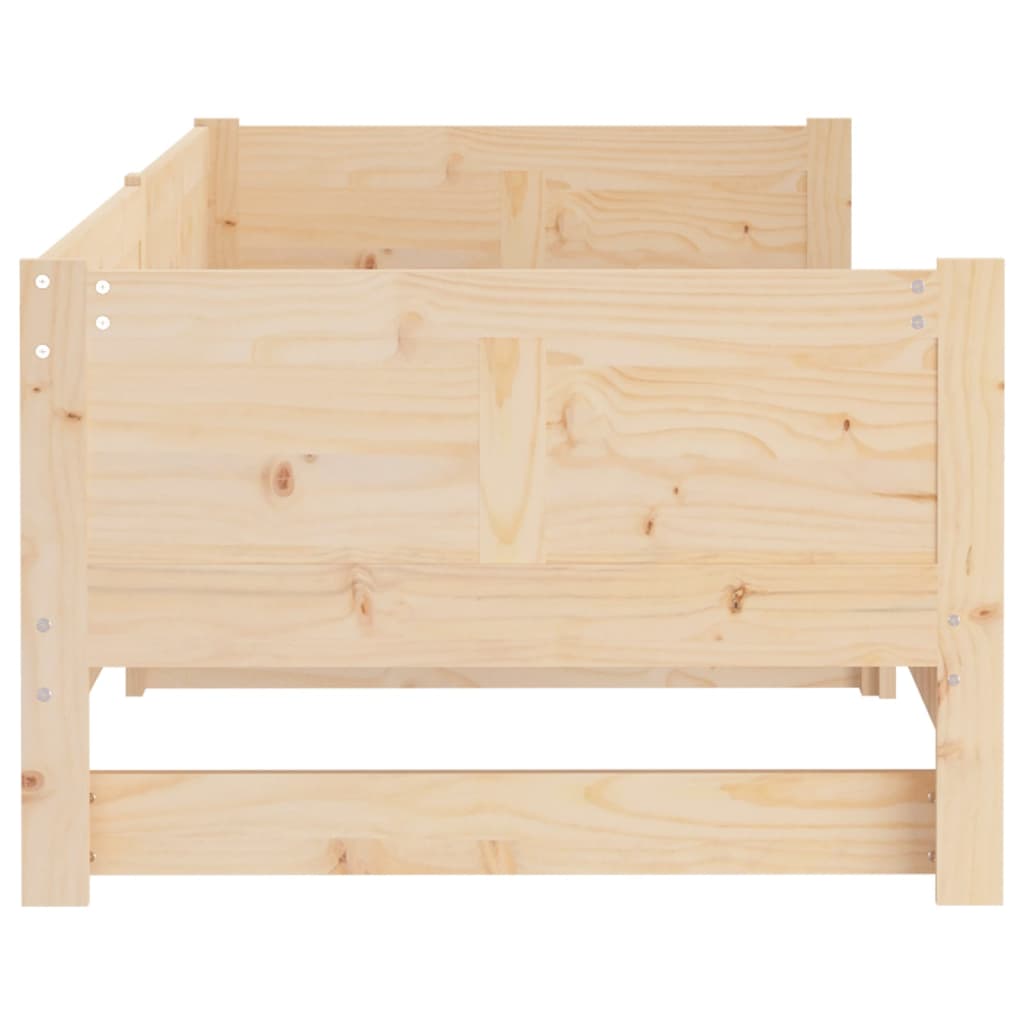 Daybed extendable solid pine wood 2x(90x200) cm