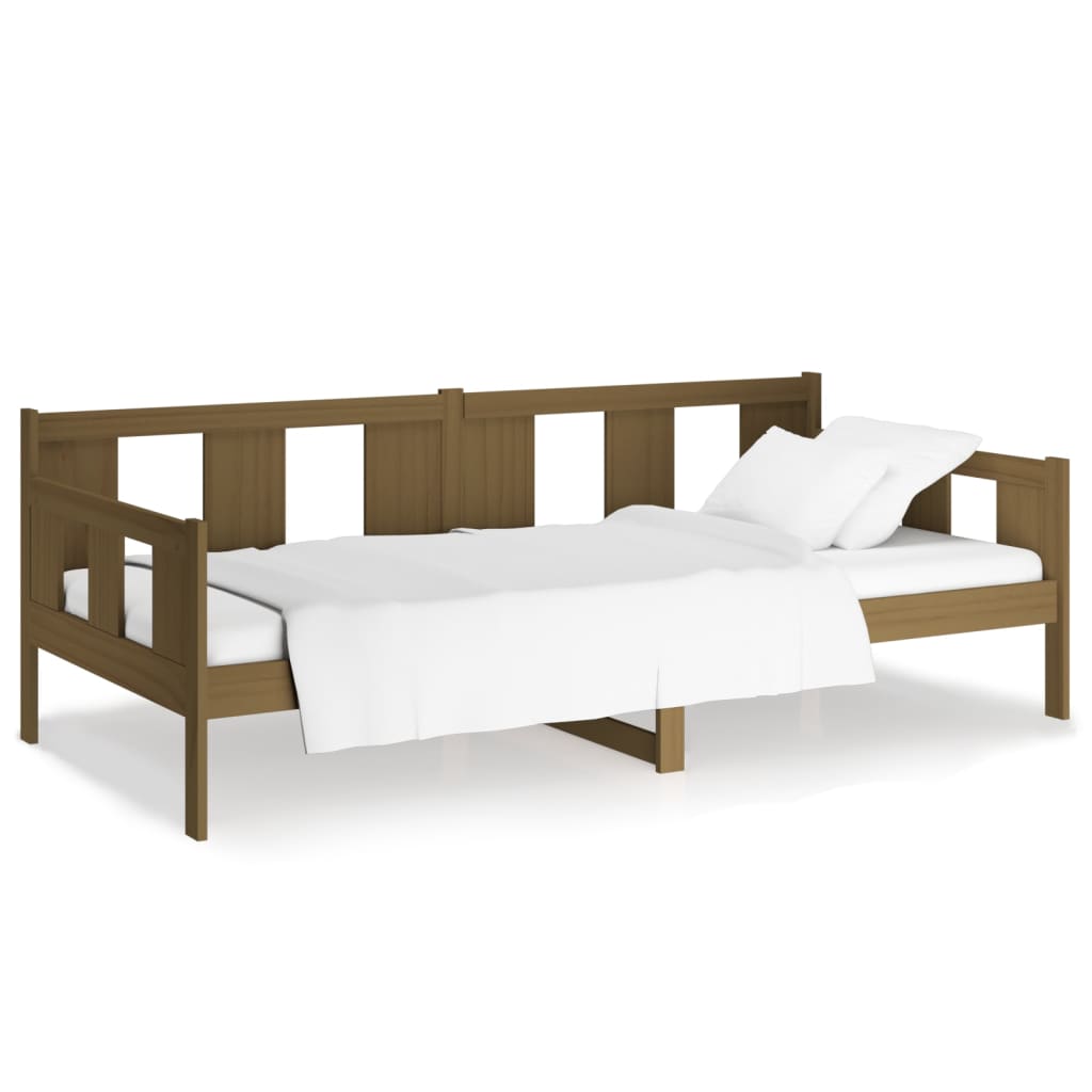 Daybed Honey Brown Solid Pine Wood 90x200 cm