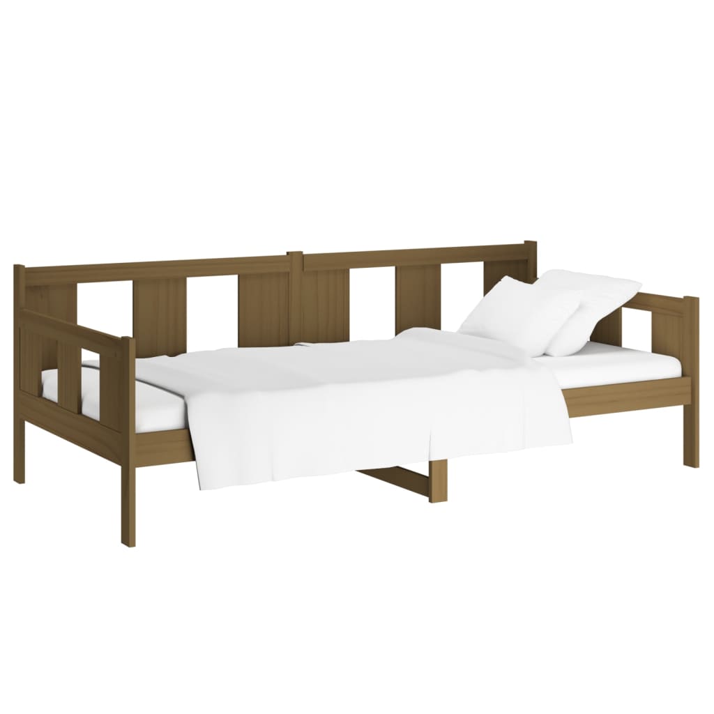 Daybed Honey Brown Solid Pine Wood 90x200 cm