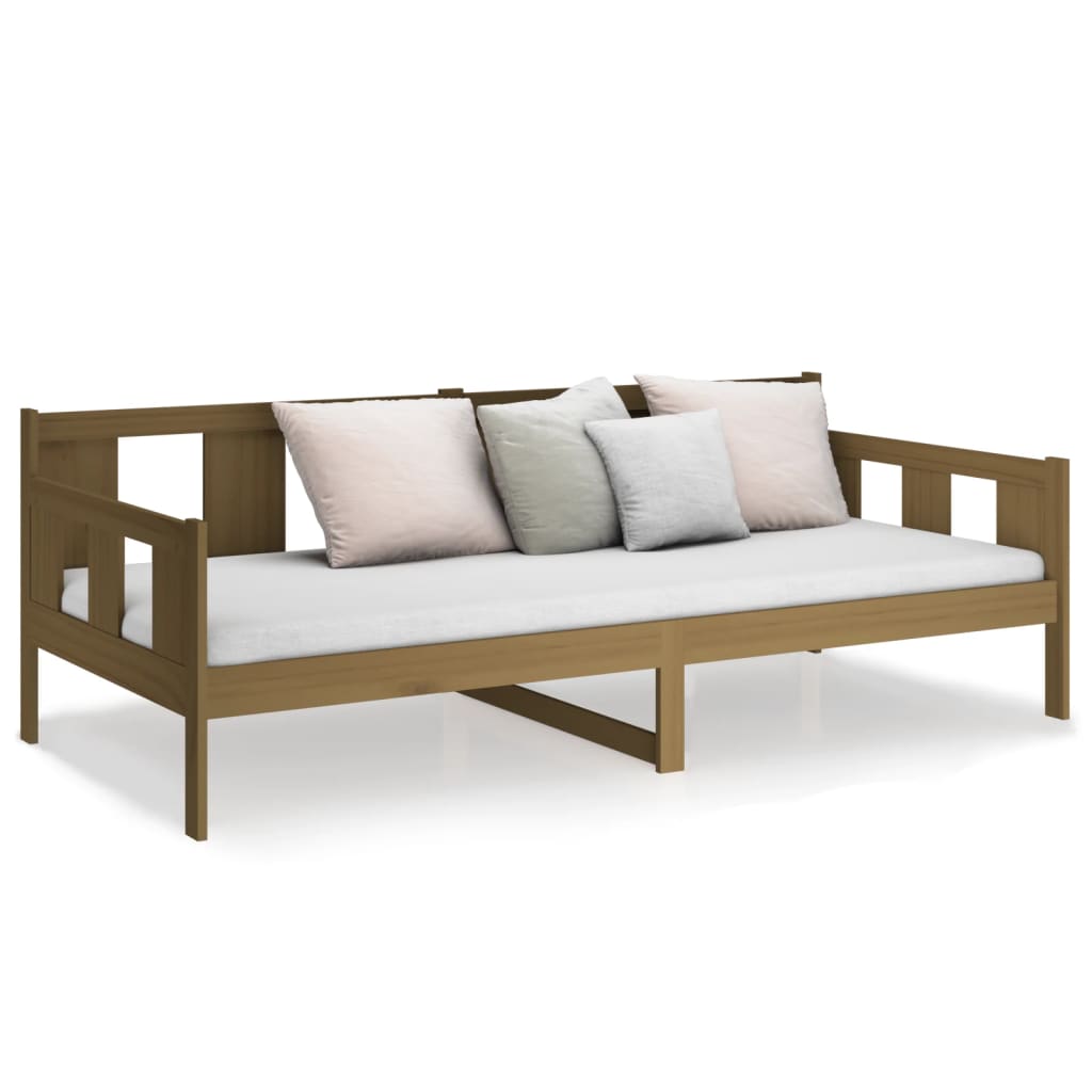 Daybed Honey Brown Solid Pine Wood 90x200 cm