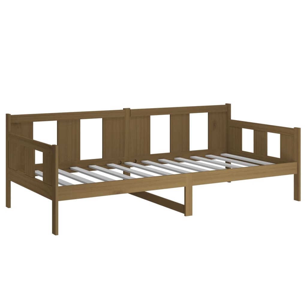 Daybed Honey Brown Solid Pine Wood 90x200 cm