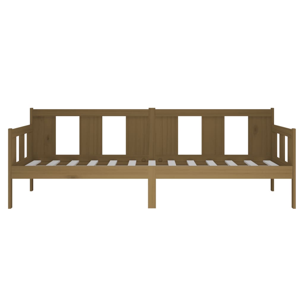 Daybed Honey Brown Solid Pine Wood 90x200 cm