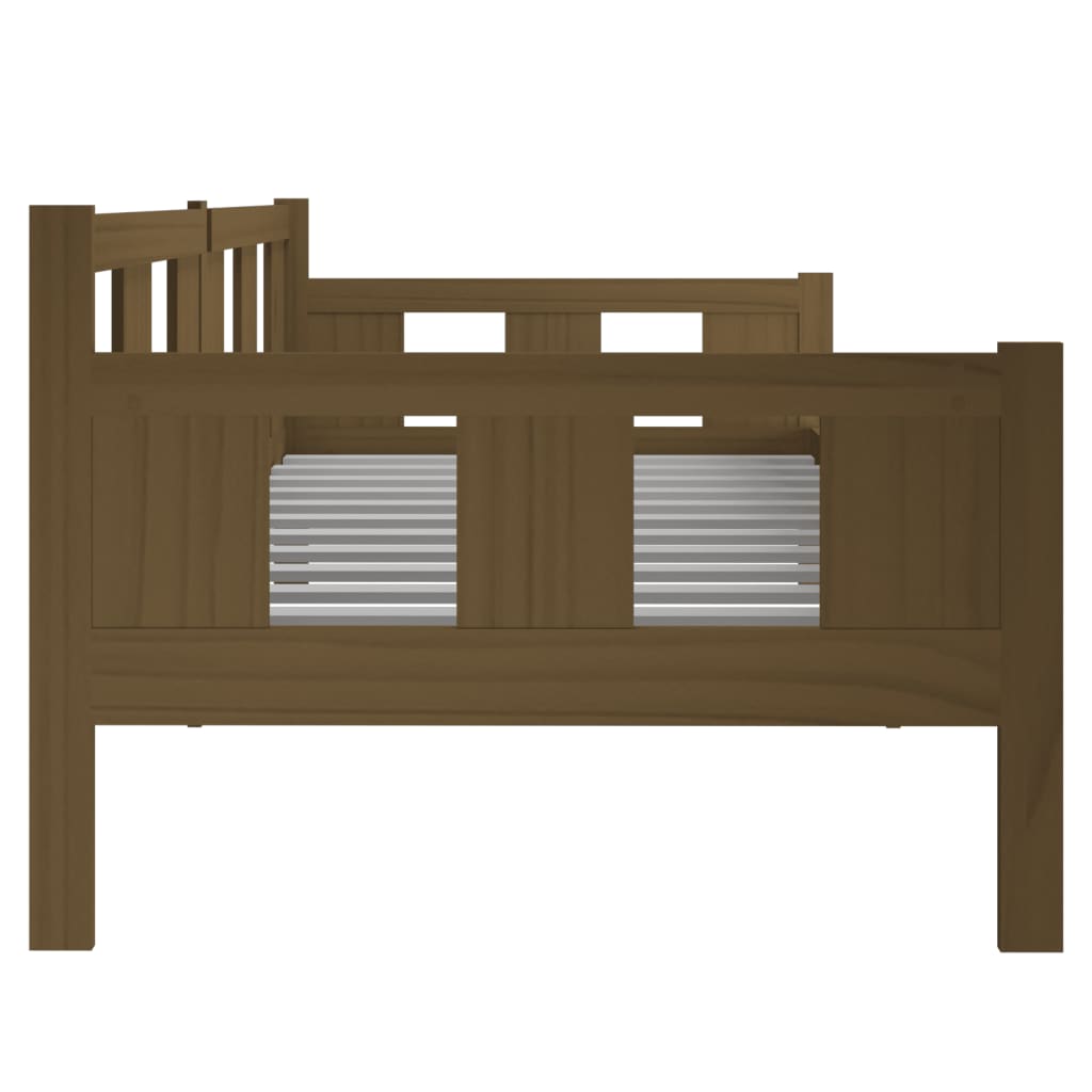 Daybed Honey Brown Solid Pine Wood 90x200 cm