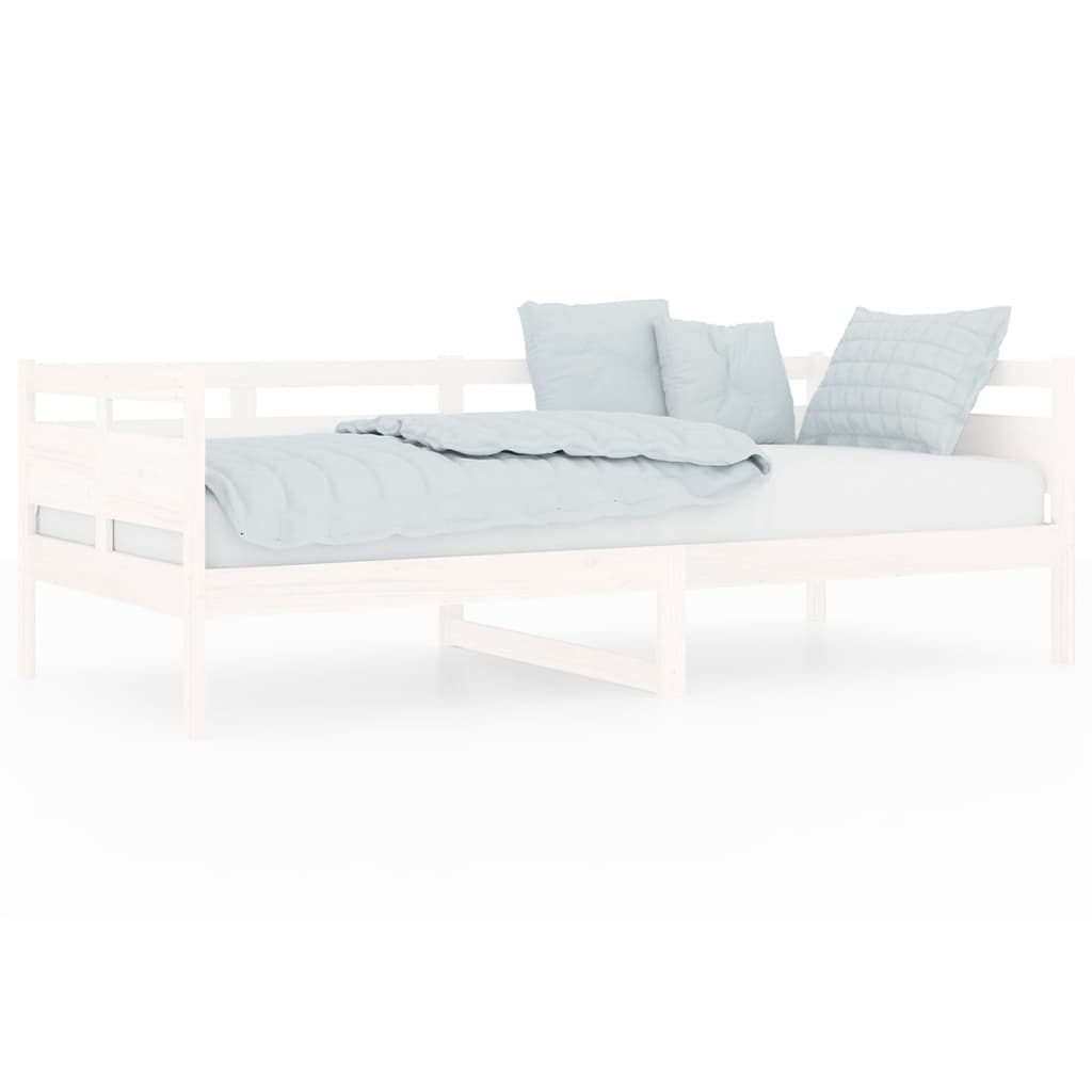 Daybed White Solid Pine 90x200 cm