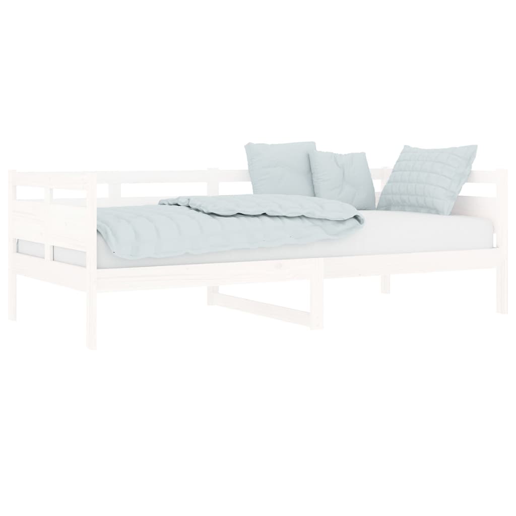 Daybed White Solid Pine 90x200 cm