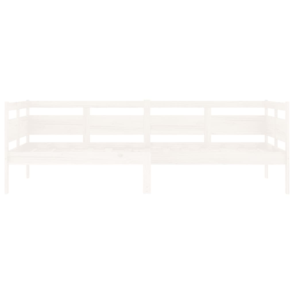 Daybed White Solid Pine 90x200 cm