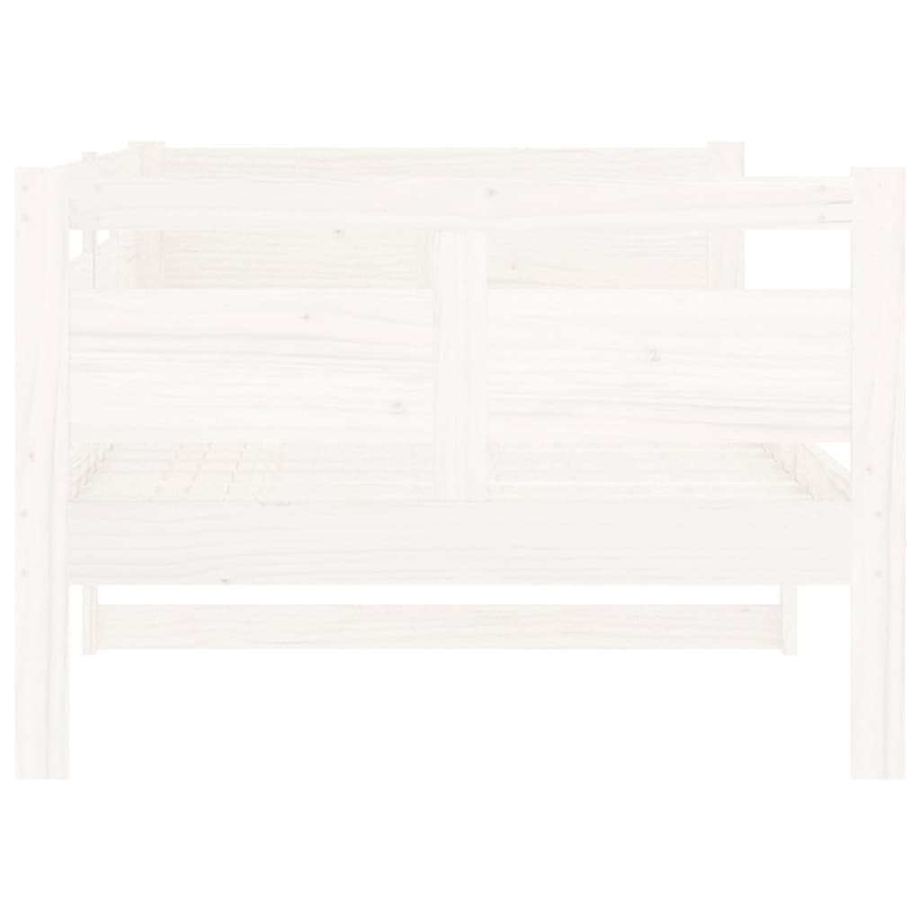 Daybed White Solid Pine 90x200 cm