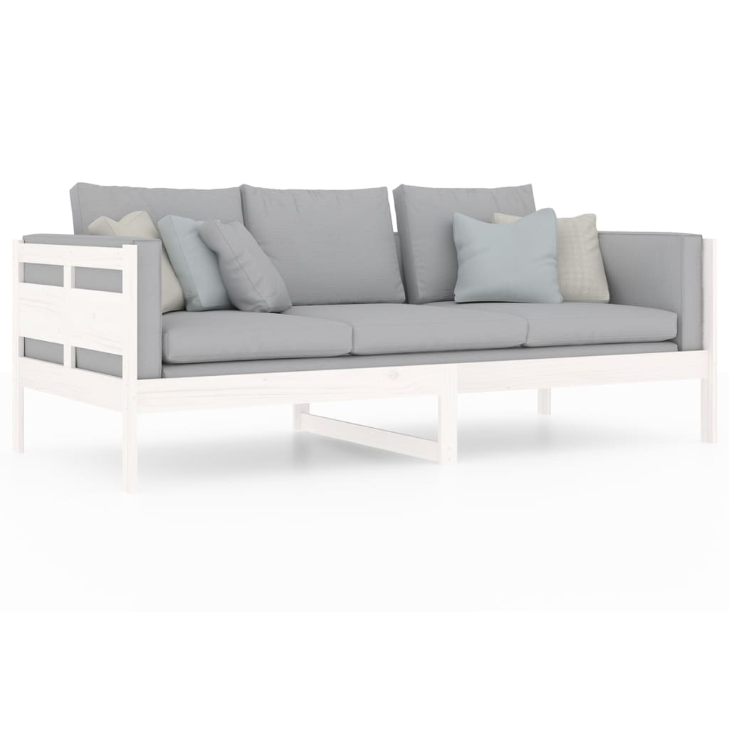 Daybed White Solid Pine 90x200 cm