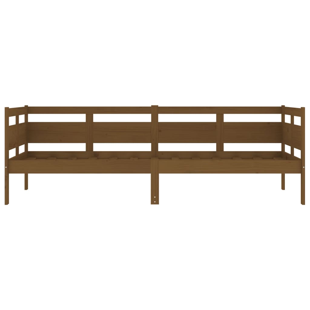 Daybed Honey Brown Solid Pine Wood 80x200 cm