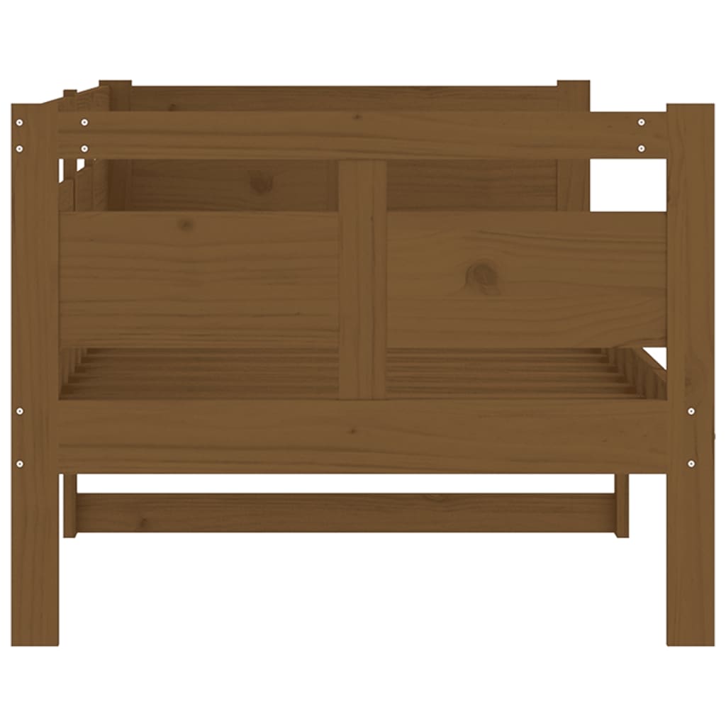 Daybed Honey Brown Solid Pine Wood 80x200 cm