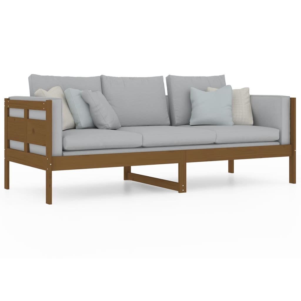 Daybed Honey Brown Solid Pine Wood 80x200 cm