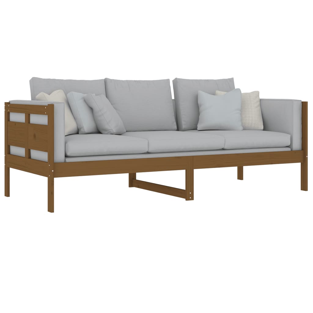 Daybed Honey Brown Solid Pine Wood 80x200 cm