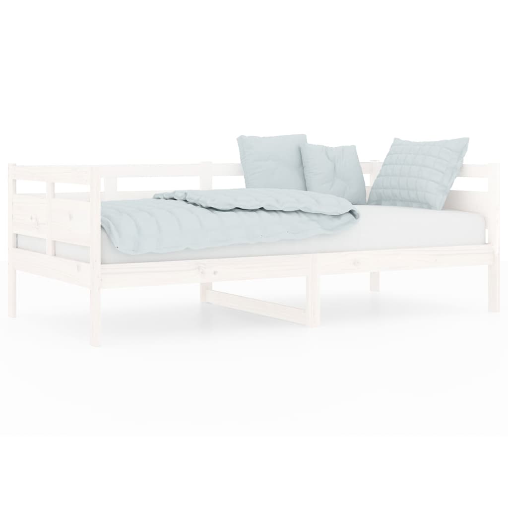 Daybed White Solid Pine 90x190 cm