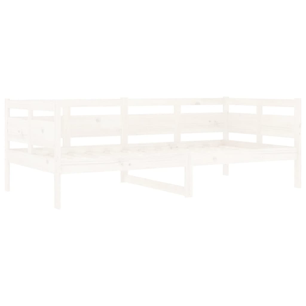 Daybed White Solid Pine 90x190 cm