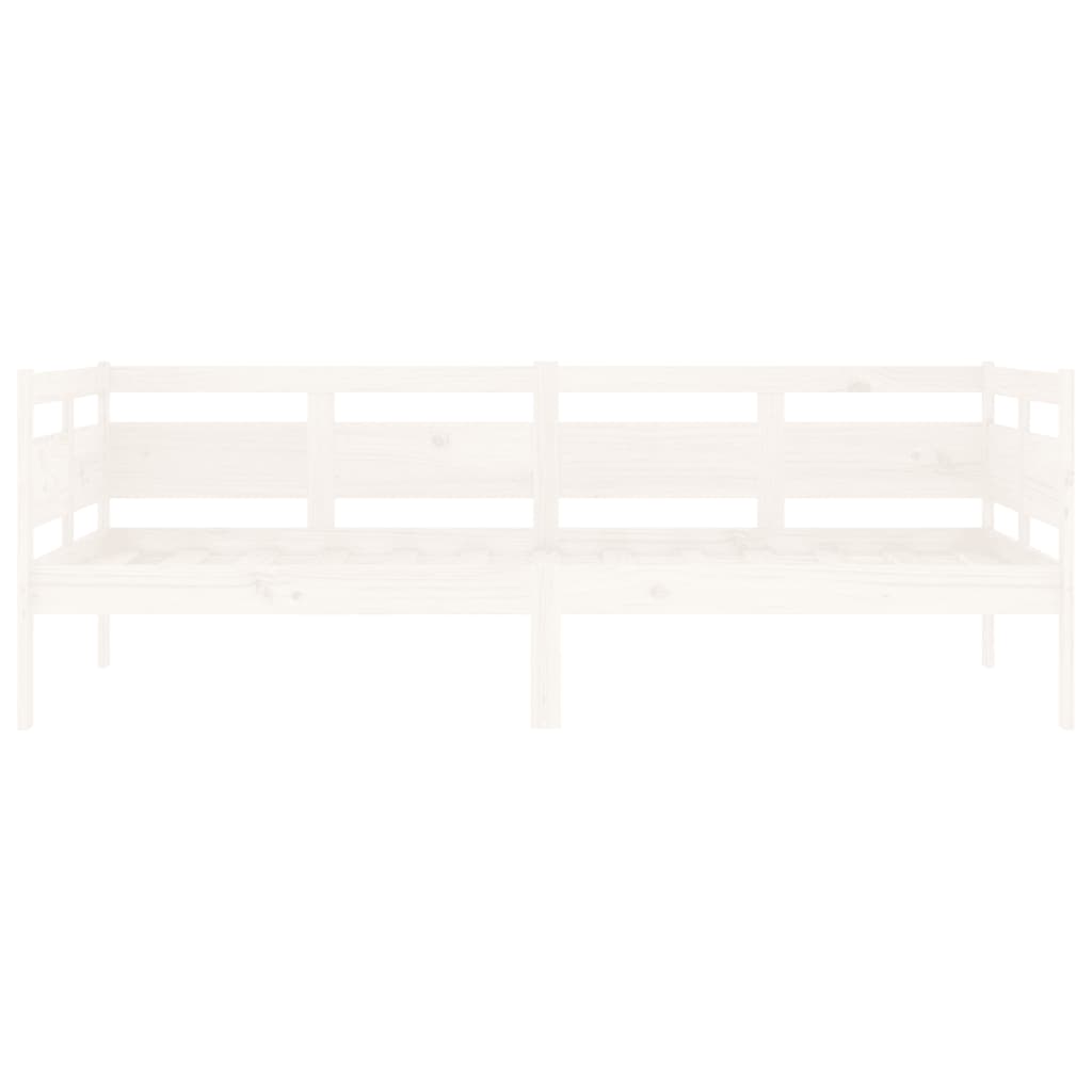 Daybed White Solid Pine 90x190 cm