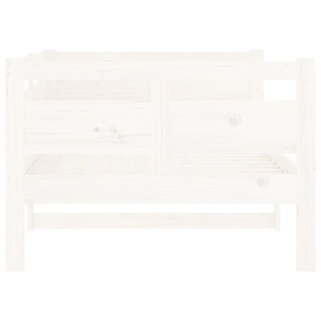 Daybed White Solid Pine 90x190 cm