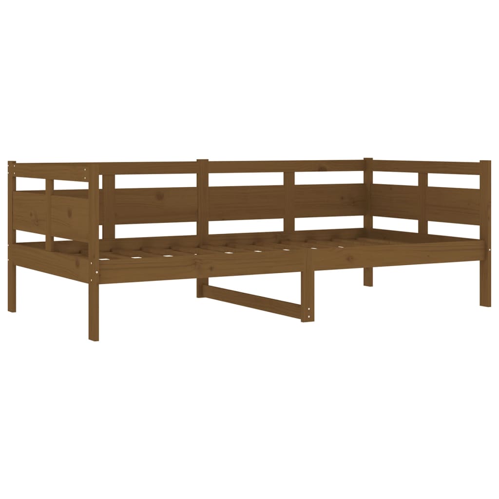 Daybed Honey Brown Solid Pine Wood 90x190 cm