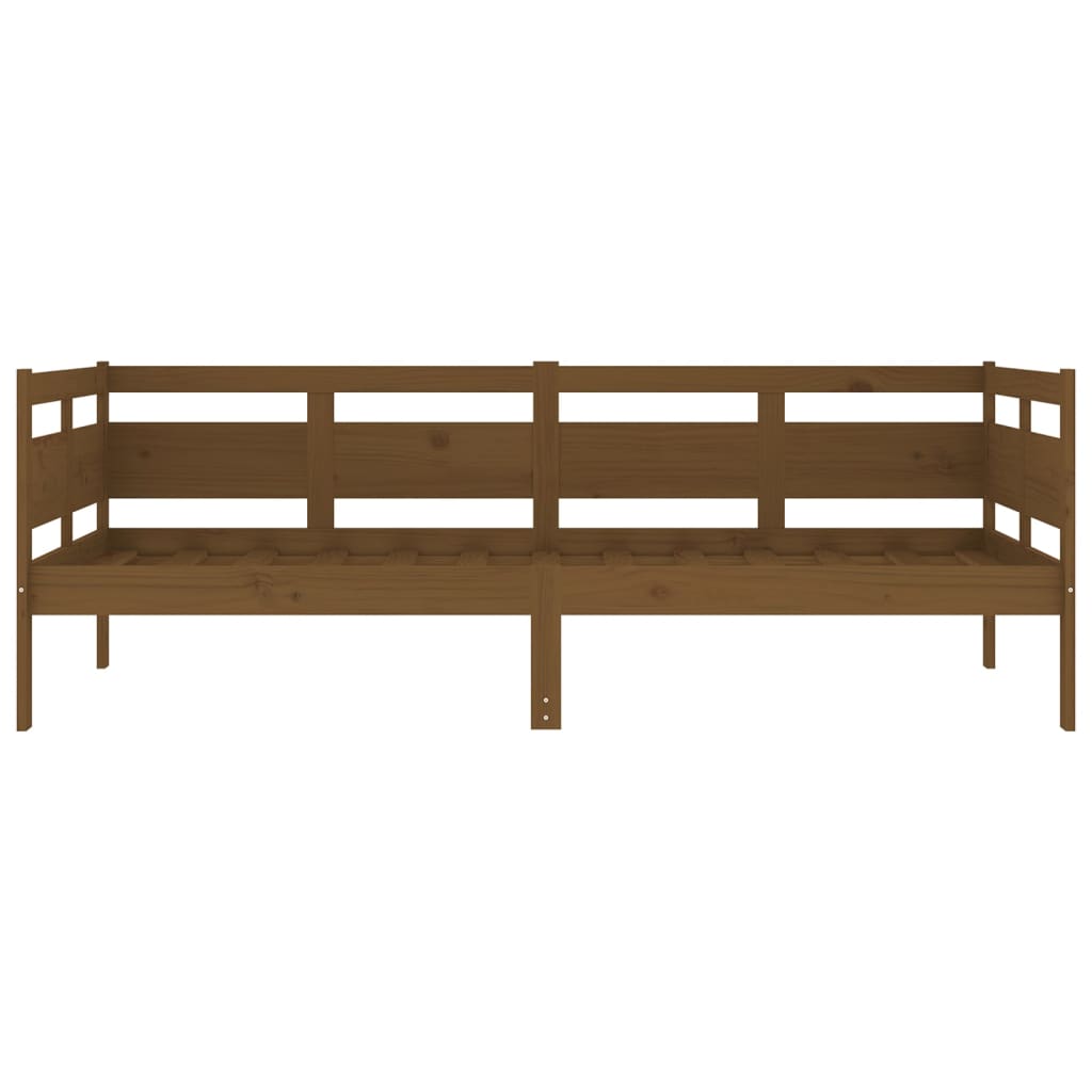 Daybed Honey Brown Solid Pine Wood 90x190 cm