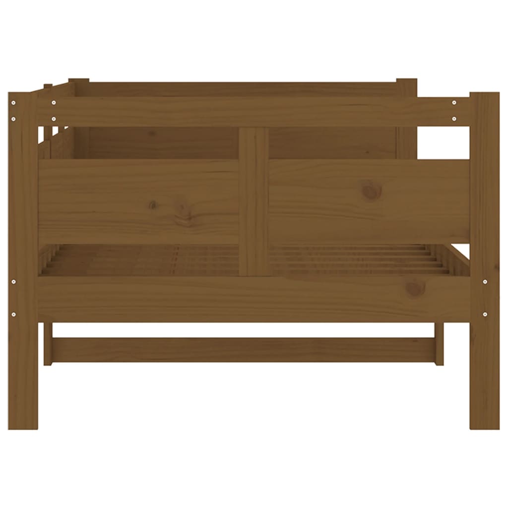 Daybed Honey Brown Solid Pine Wood 90x190 cm