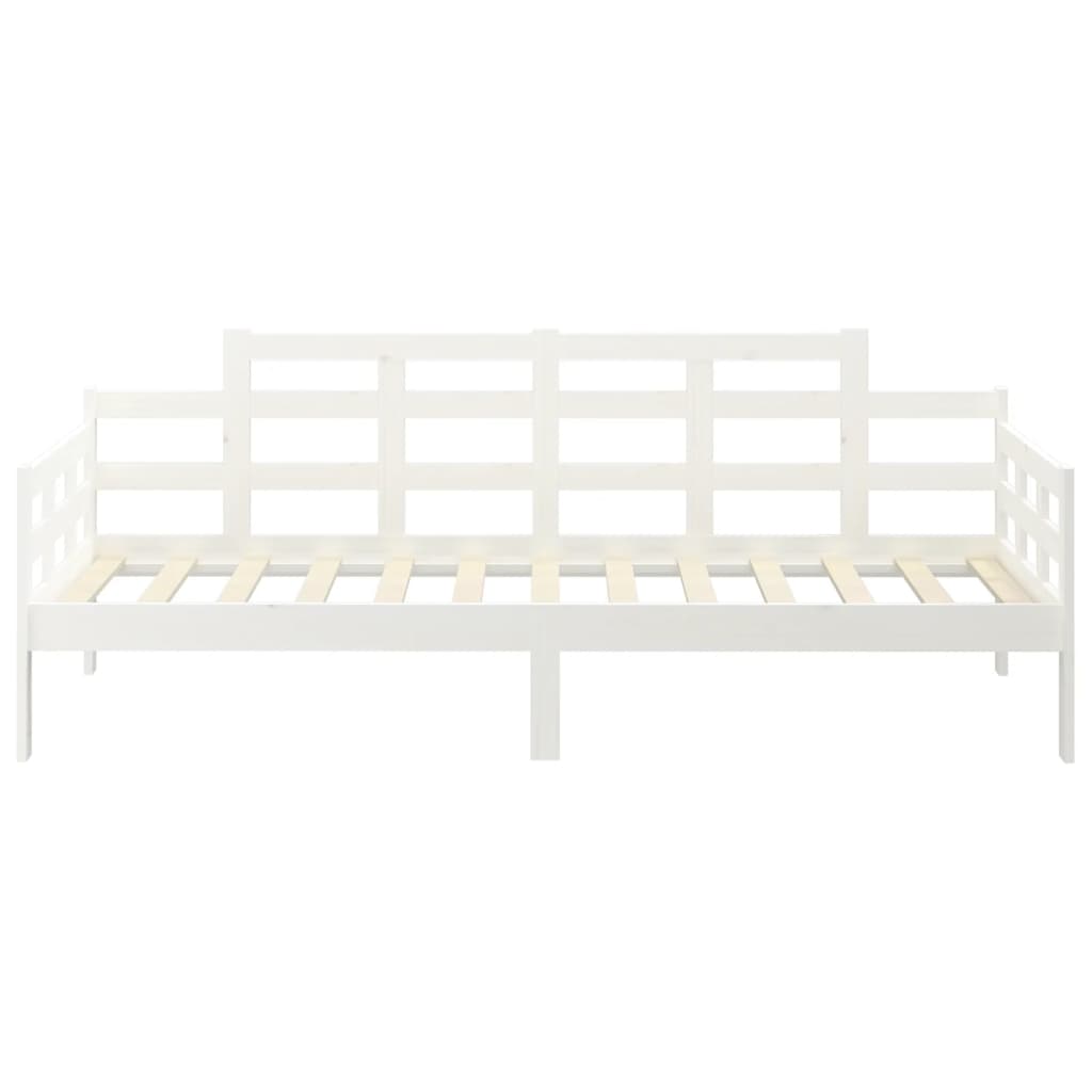 Daybed White Solid Pine Wood 80x200 cm