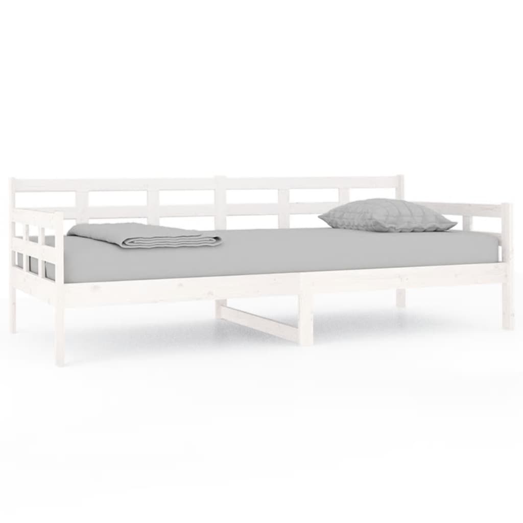 Daybed White Solid Pine 90x200 cm