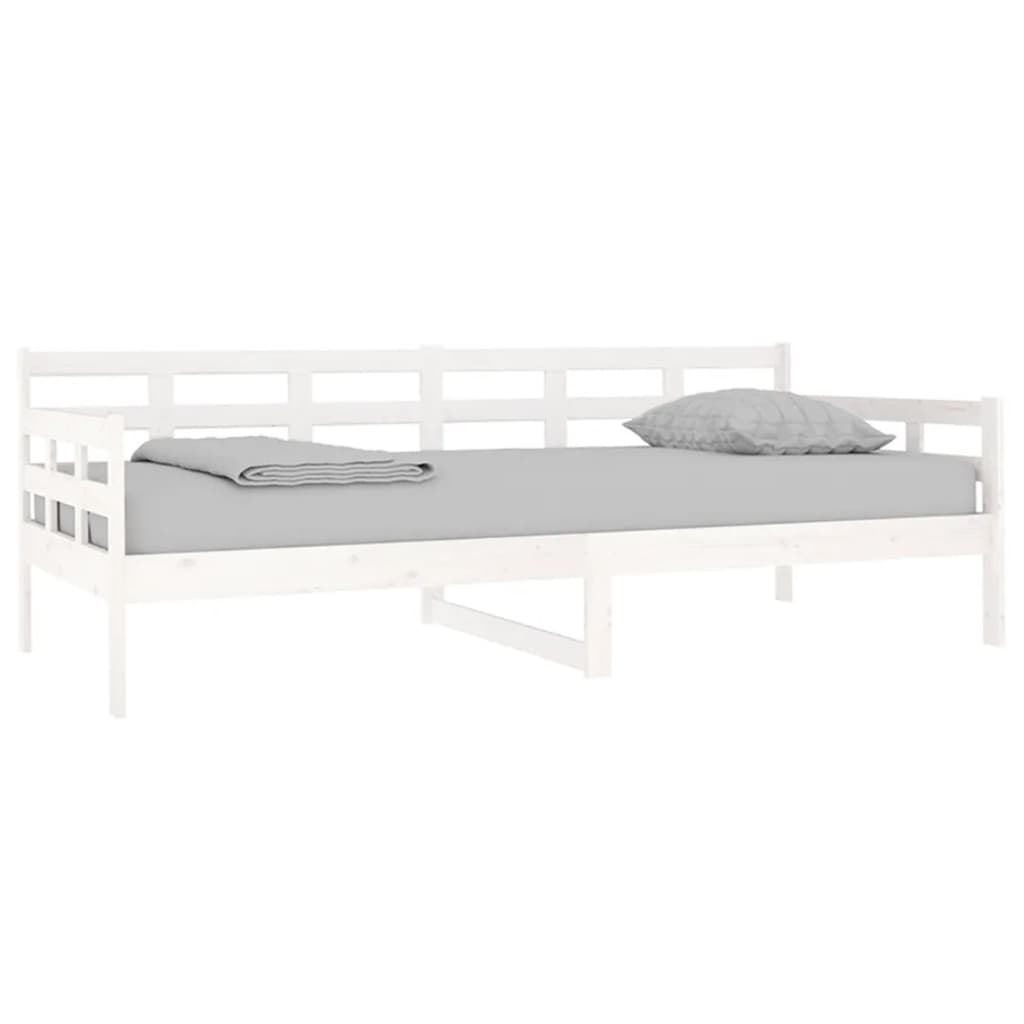 Daybed White Solid Pine 90x200 cm