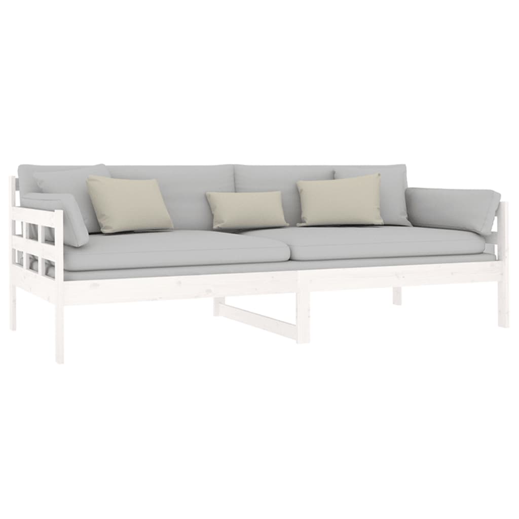 Daybed White Solid Pine 90x200 cm