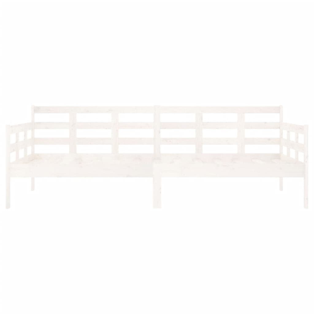 Daybed White Solid Pine 90x200 cm