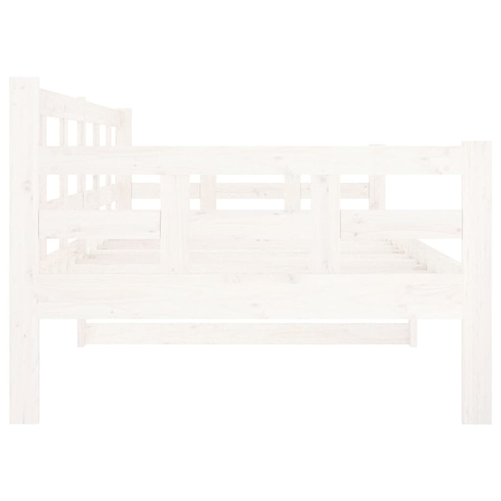 Daybed White Solid Pine 90x200 cm