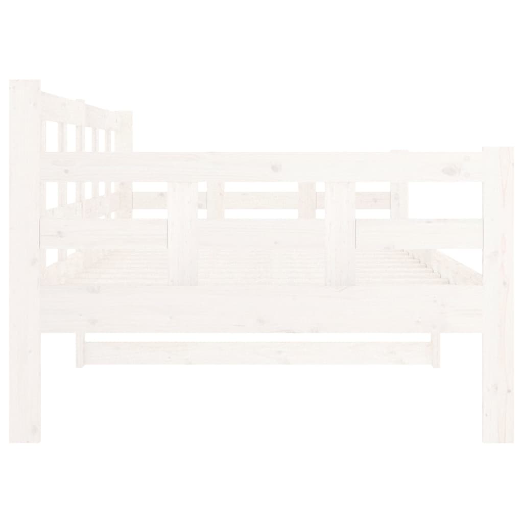 Daybed White Solid Pine 90x190 cm