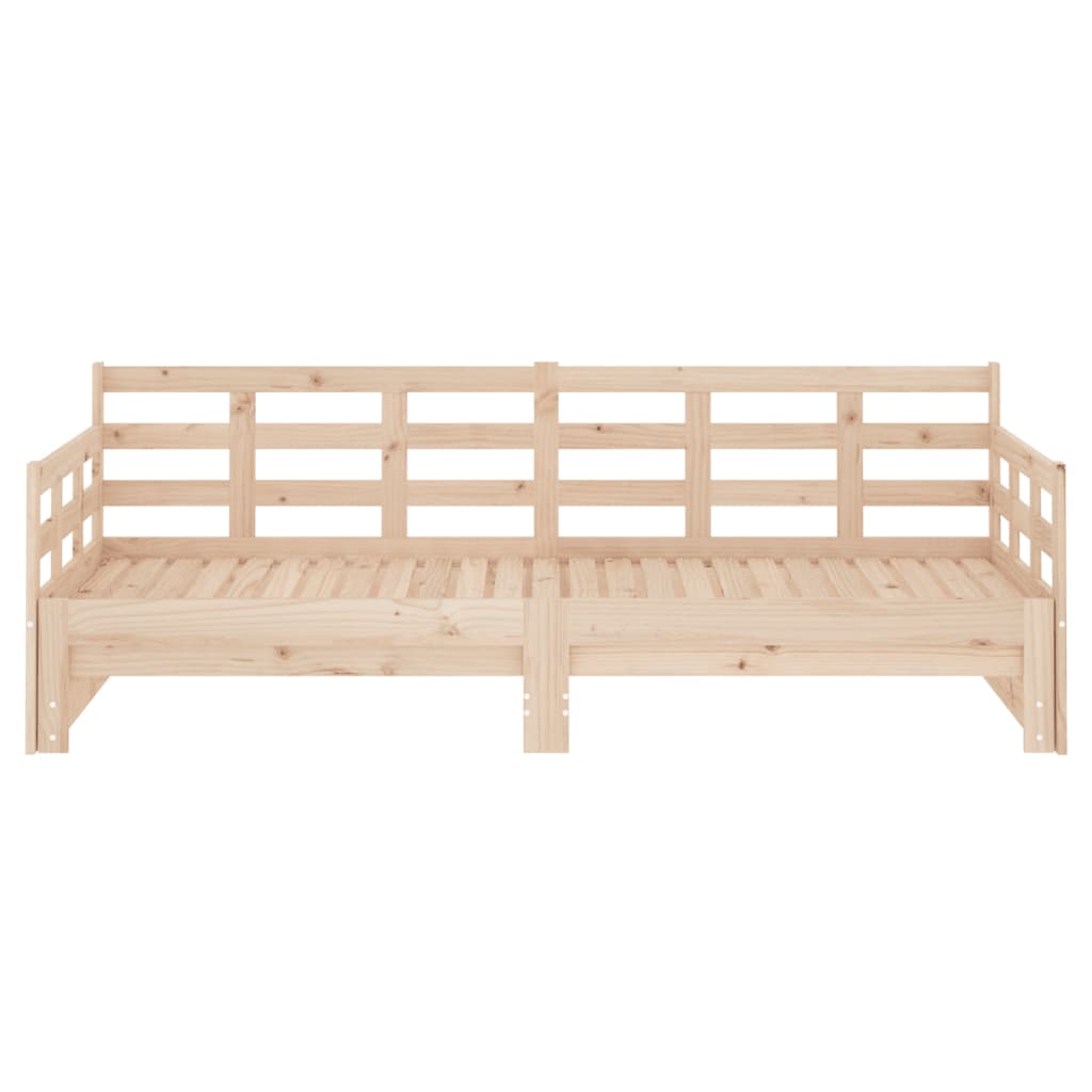 Daybed extendable solid pine wood 2x(90x200) cm