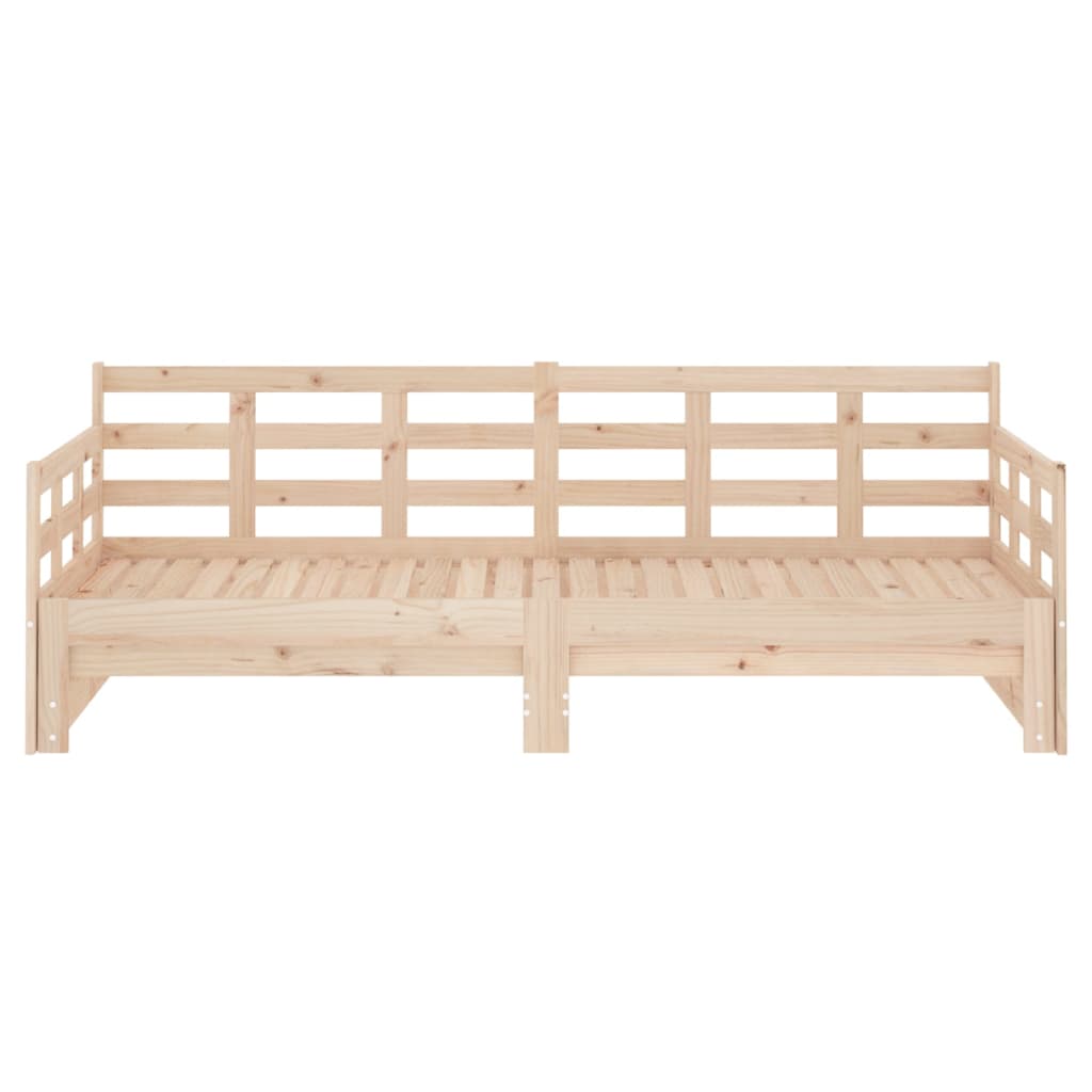 Daybed extendable solid pine wood 2x(80x200) cm