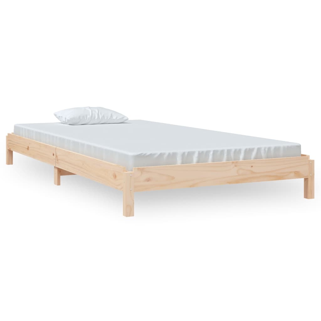 Stacking bed 90x200 cm solid pine wood