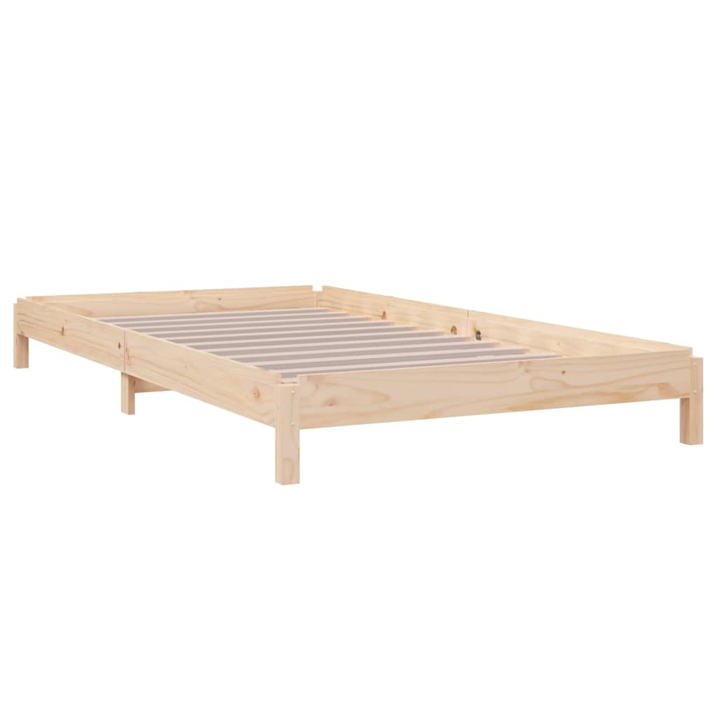 Stacking bed 90x200 cm solid pine wood