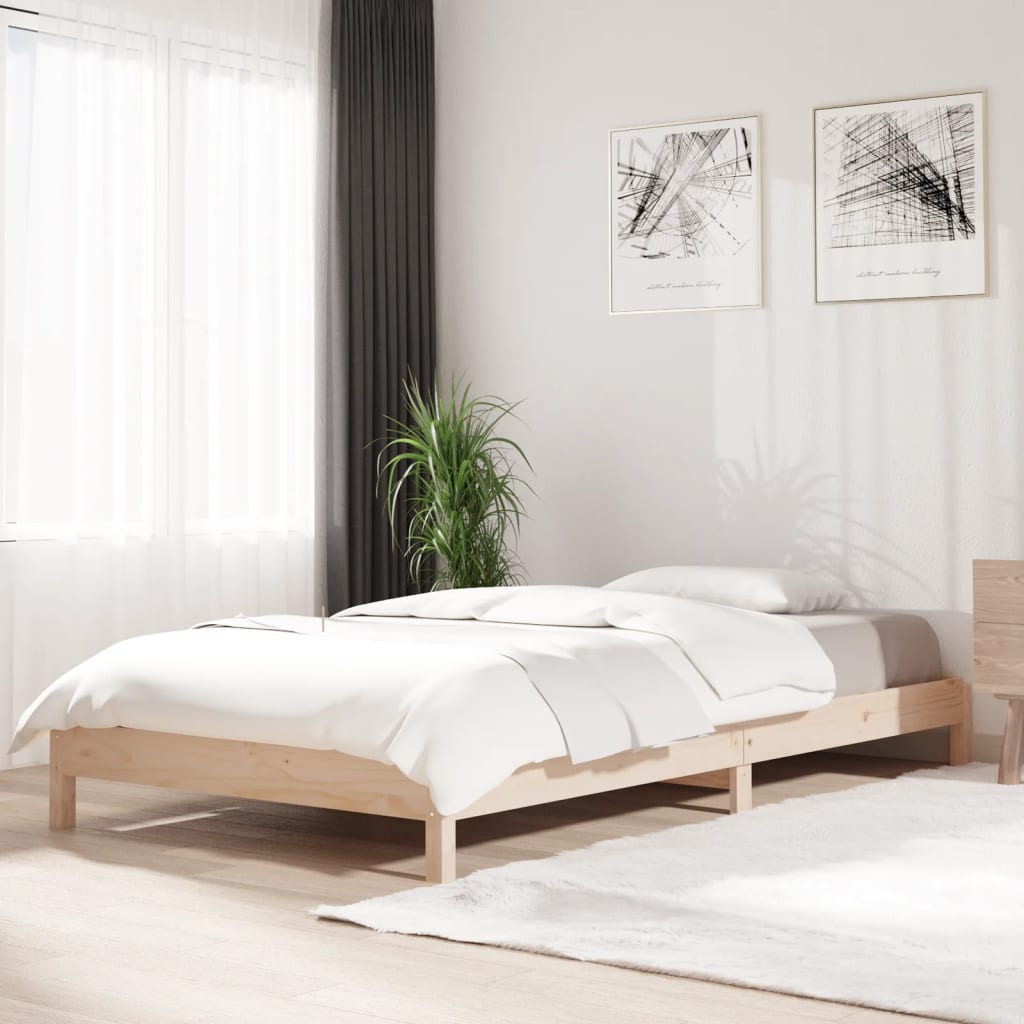 Stacking bed 90x200 cm solid pine wood