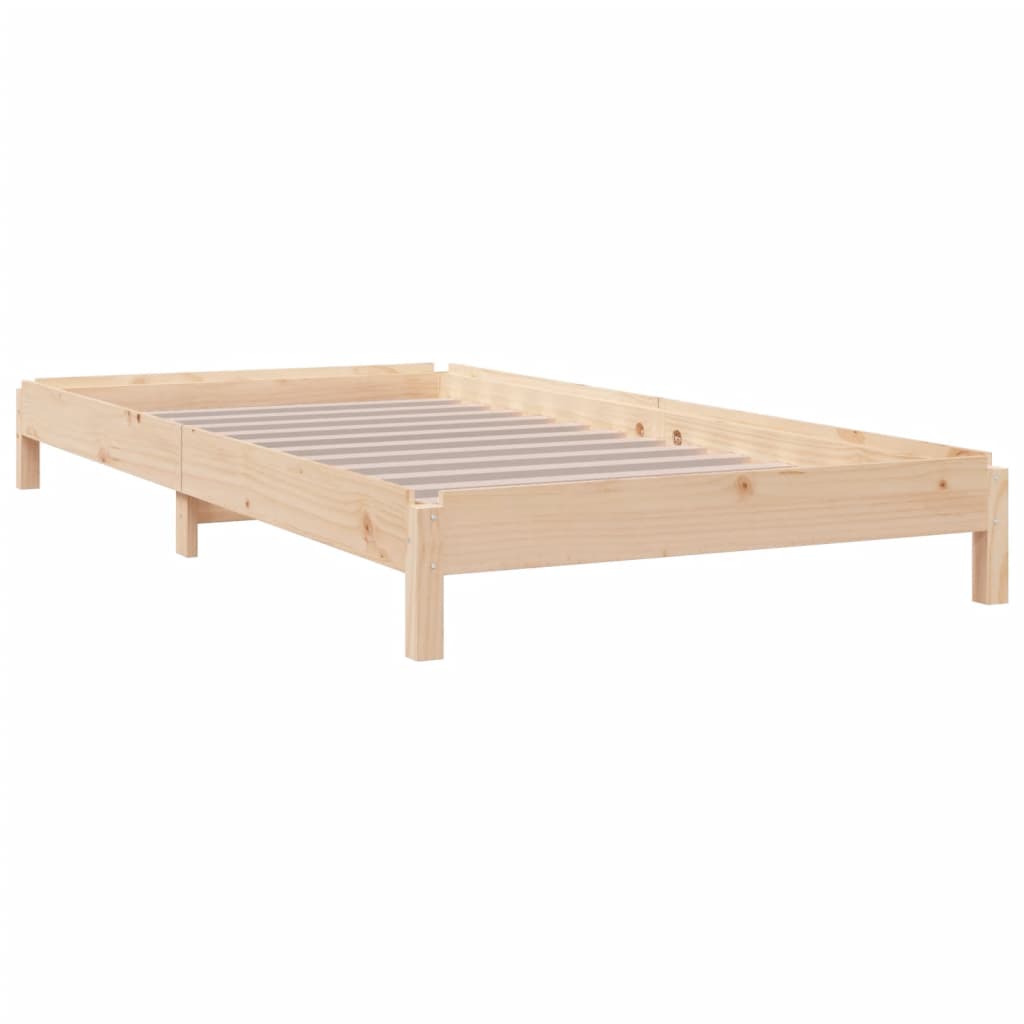 Stacking bed 75x190 cm solid pine wood