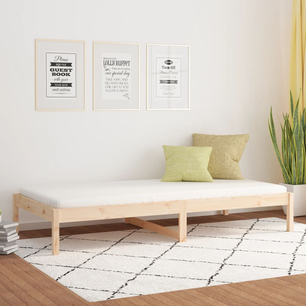 Daybed without mattress 90x200 cm solid pine wood