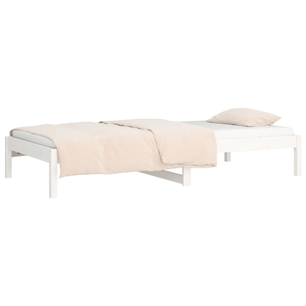 Daybed White 90x190 cm Solid Pine Wood