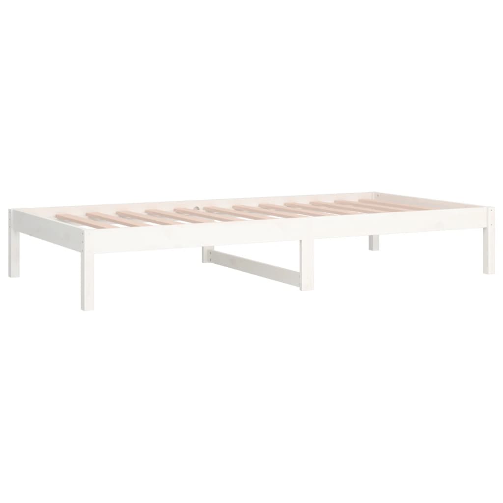 Daybed White 90x190 cm Solid Pine Wood