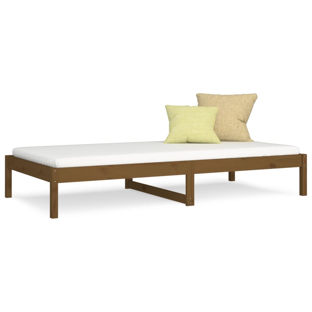 Daybed Honey Brown 90x190 cm Solid Pine Wood