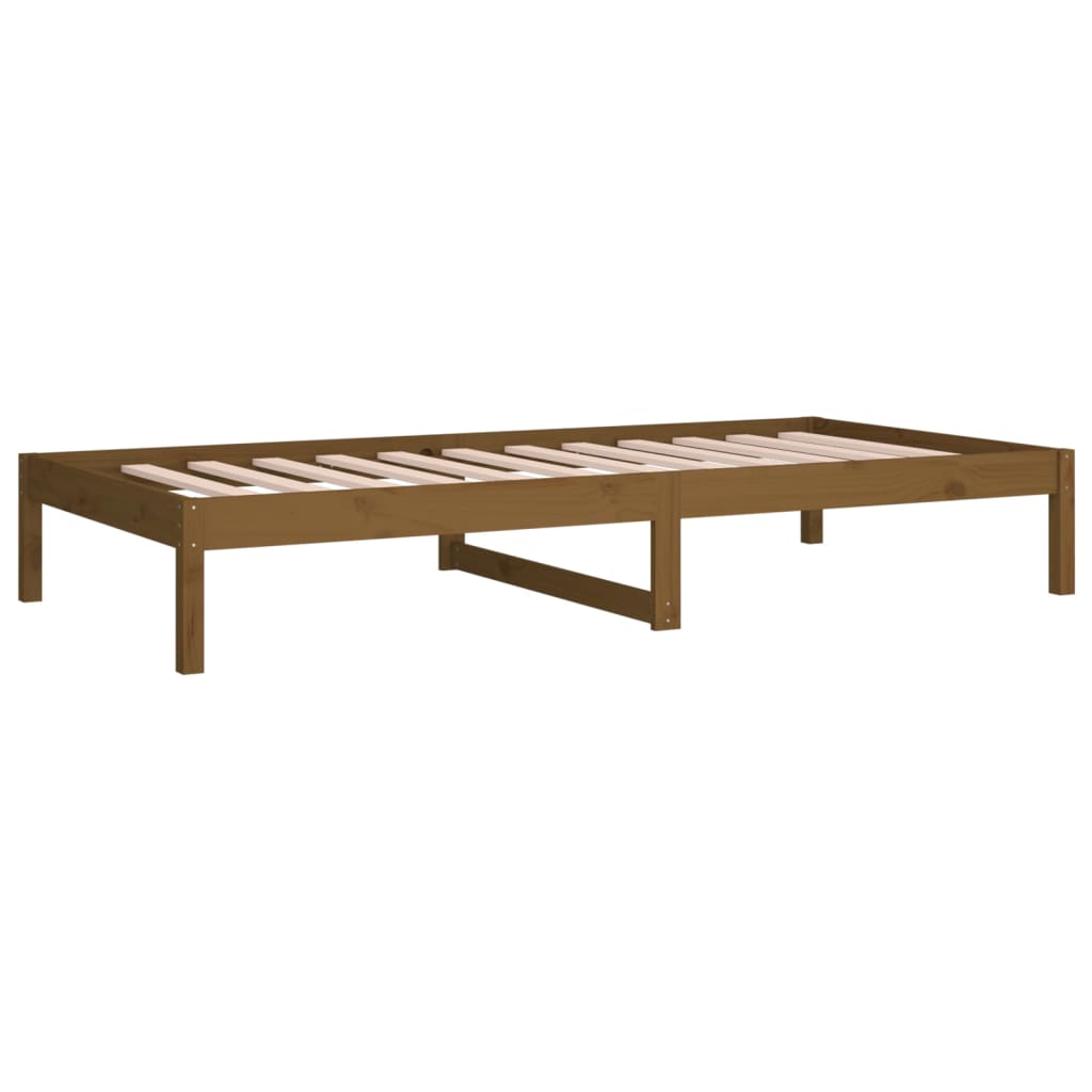 Daybed Honey Brown 90x190 cm Solid Pine Wood