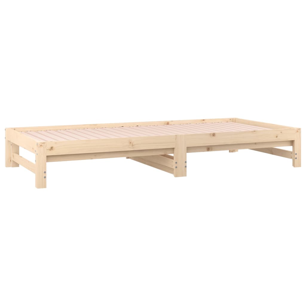 Daybed extendable 2x(90x200) cm solid pine wood