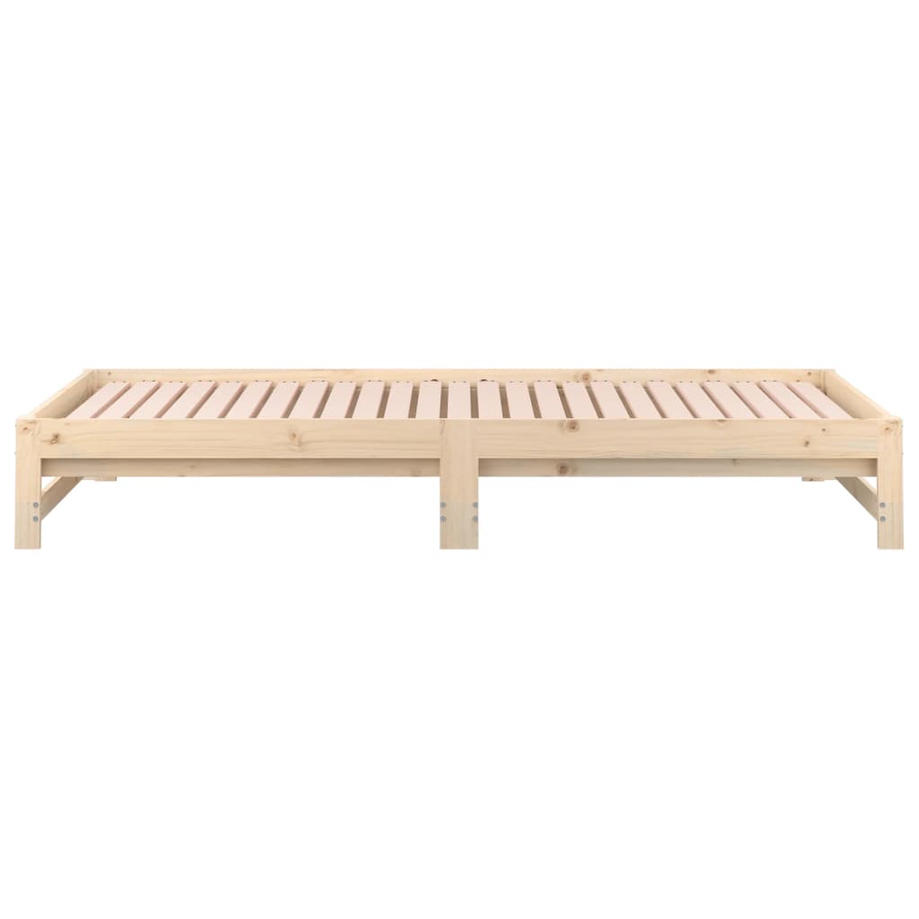 Daybed extendable 2x(90x200) cm solid pine wood