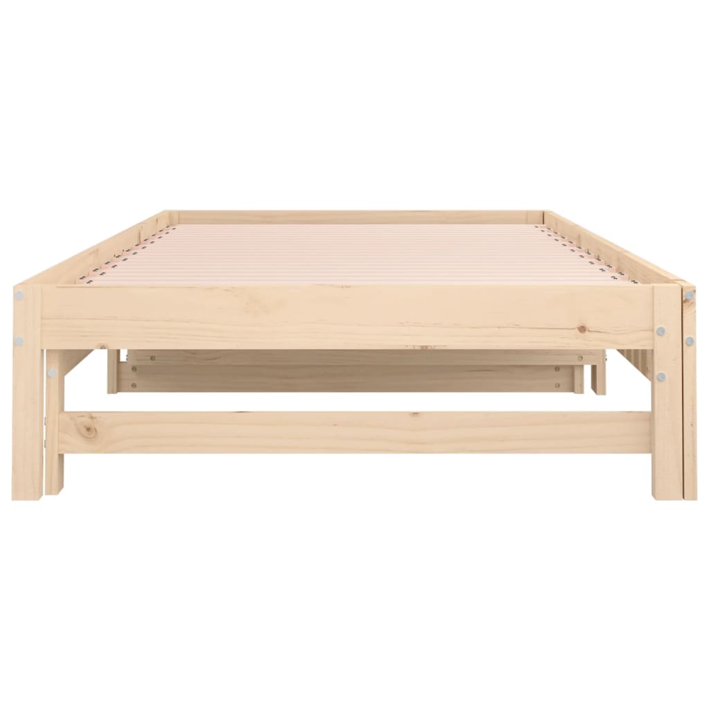 Daybed extendable 2x(90x200) cm solid pine wood