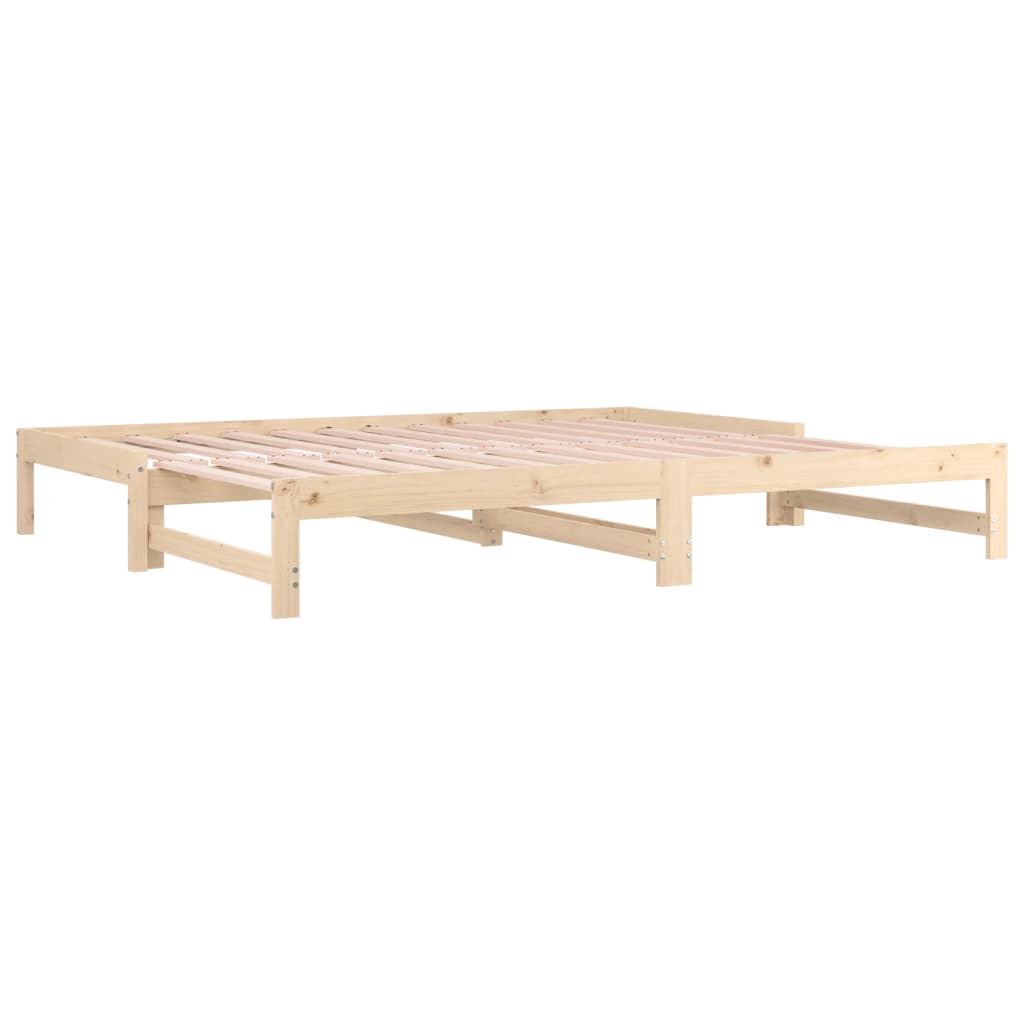 Daybed extendable 2x(80x200) cm solid pine wood