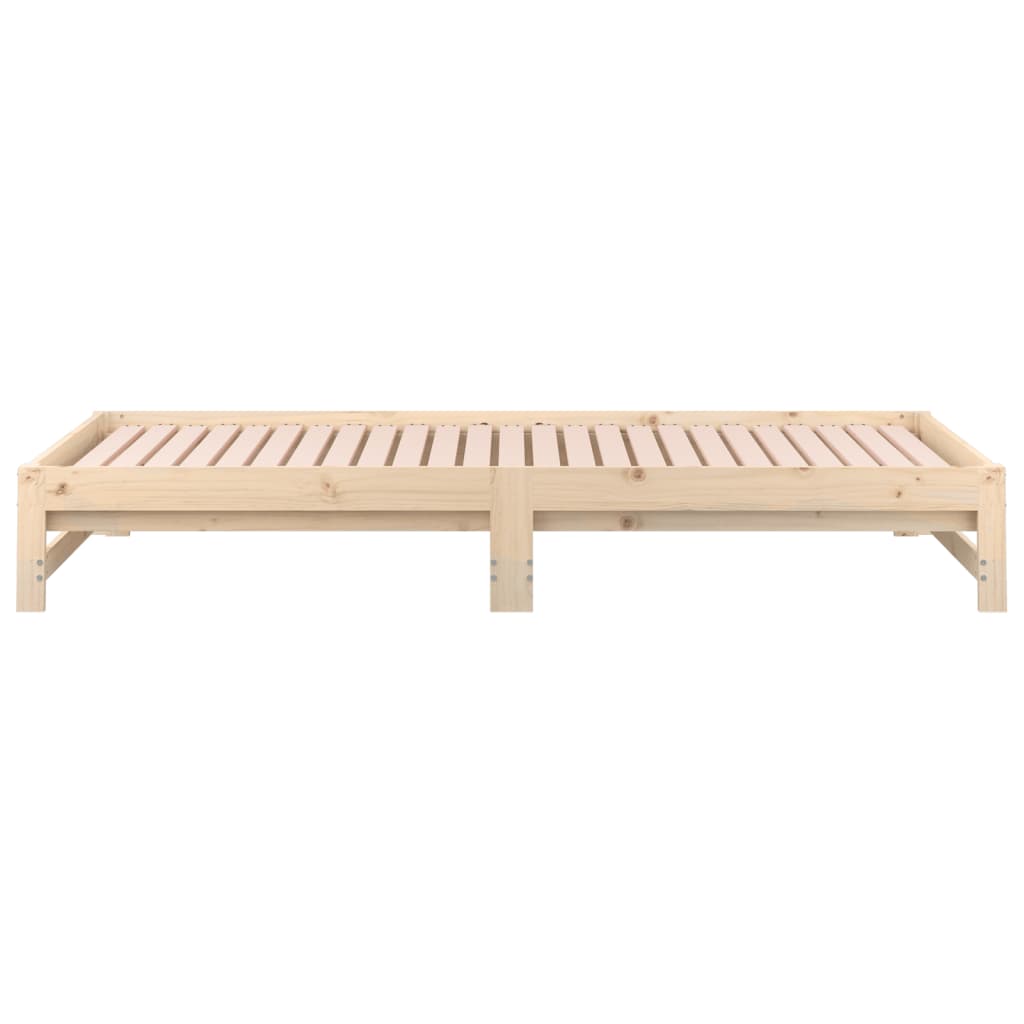 Daybed extendable 2x(90x190) cm solid pine wood